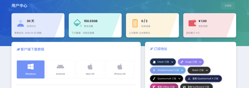 clash免费订阅